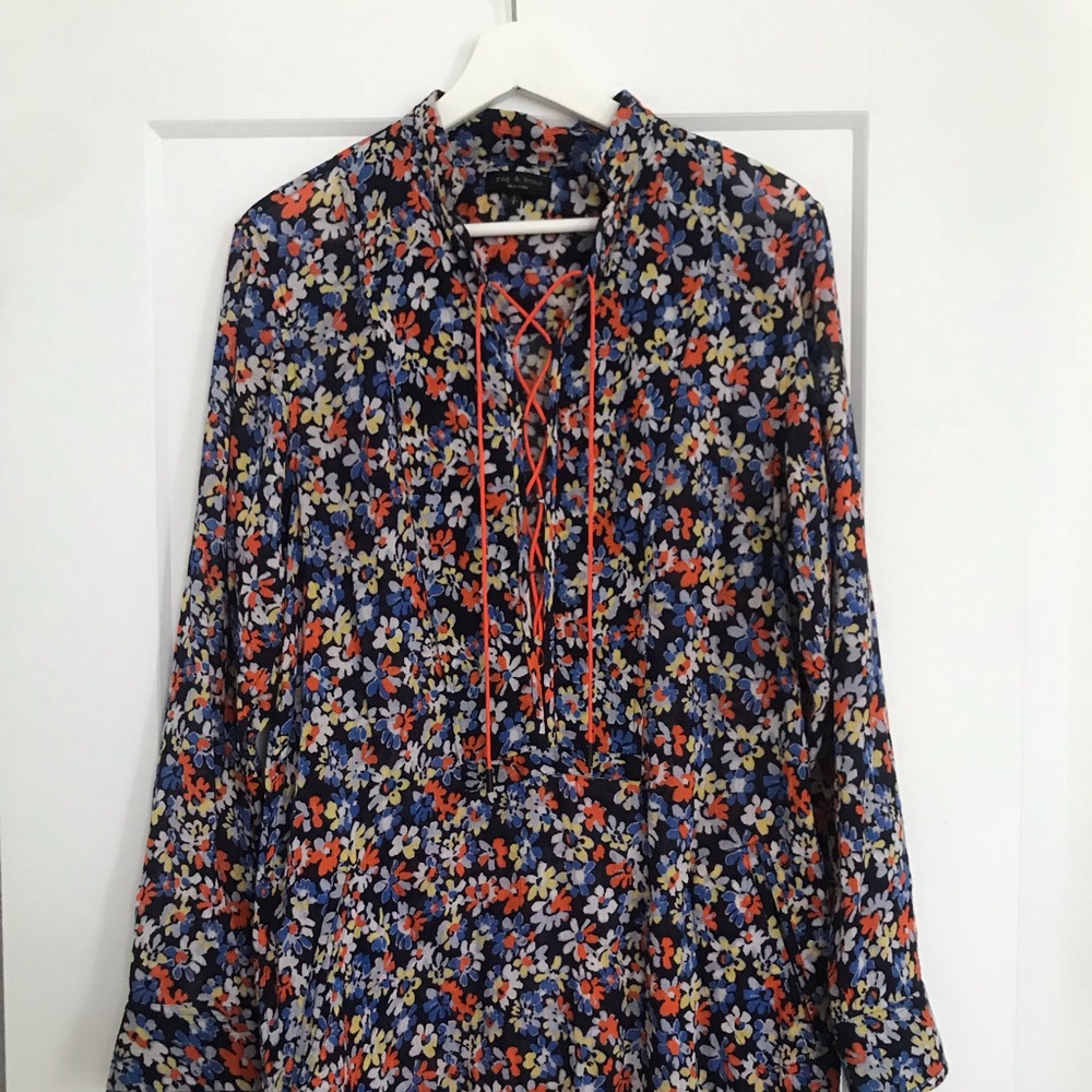 rag & bone Floral Mini Dress